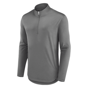 Custom Men Quarter Zip Pullover Long Sleeve Performance Shirt OEM Athletic Gym Wear Supplier - Product Image 1