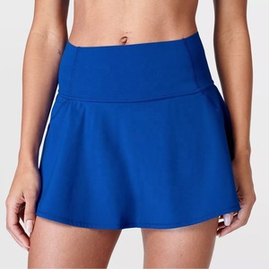 Jupe de tennis pour femmes grandes tailles, logo imprimé personnalisé, respirante, jupe de sport pour le tennis - Product Image 1