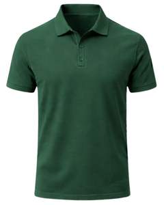 Camiseta Polo de Algodón Verde Oscuro Personalizada para Hombre, Corte Clásico, Manga Corta, Ropa Casual de Verano, Logotipo Personalizado, Fabricante OEM, Suministro al por Mayor - Product Image 1