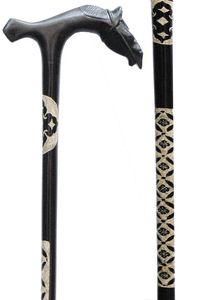 Poignée de canne en corne de buffle naturelle, faite à la main, élégante, pour cannes en bois de qualité supérieure, au prix le plus bas. - Product Image 2