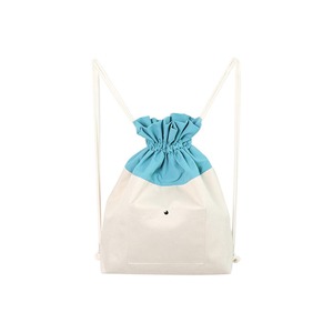 [SO,ON DESIGN] Upcycling <b>Drawstring</b> <b>Backpack</b> Reusable Cotton Canvas Storage Gym Bag - Product Image 6