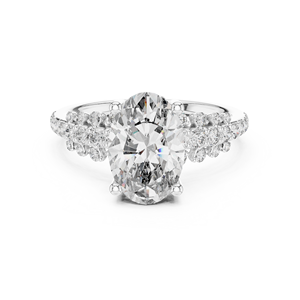 Wholesale 925 Sterling Silver Round Cut Moissanite <b>Diamond</b> <b>Ring</b> Engagement Jewelry OEM ODM Manufacturer Supplier - Product Image 1