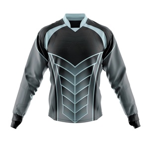 Maillot de paintball pour homme, manches longues tactiques, personnalisé, avec rembourrage frontal, impression sublimée, maille respirante, construction à manches larges. - Product Image 4
