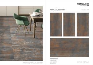 Azulejo Metálico de Porcelana Luxor 600x1200, Formato Grande, Superficie Brillante Premium, para Pared y Suelo, Diseño Interior y Exterior Moderno Plus Elite - Product Image 2