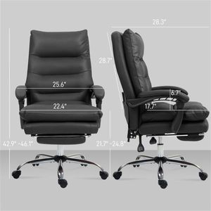 Sedia da Ufficio Moderna e Confortevole in Rete di Nylon, Sedia da Scrivania per Casa o Ufficio con Funzione Massaggio - Product Image 3