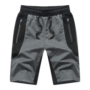 Shorts en coton molletonné pour hommes, vêtements de sport, taille haute, élastique, avec impression de Logo personnalisé, bon marché, Service OEM, 2020 - Product Image 1