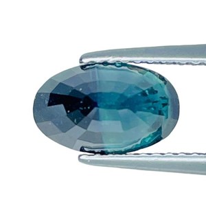 Saphir naturel bleu-vert, pierre précieuse ovale de Madagascar, saphir en vrac pour la création de bijoux fins - Product Image 4