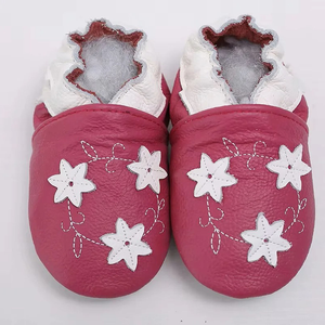Genuine Leather Baby <b>Booties</b> with Cute Deer Print Fashion Baby Moccasins Animal Design for USA Market - Product Image 5