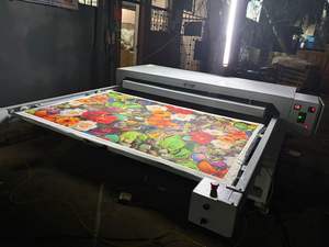 Prensa térmica de doble estación con rodamientos 220V para sublimación de etiquetas multifuncionales de 101*152cm y estampado de camisetas, precio de fábrica - Product Image 3