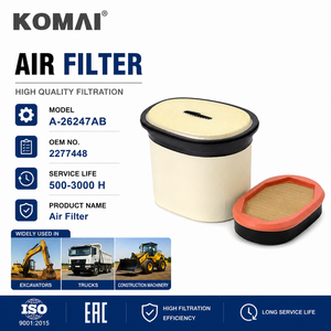 Cartouche de filtre à air KOMAI 2277448 2934053 2934053N P60-8766 AF26247 AF27827 AF27873 pour excavateur et camion - Product Image 1
