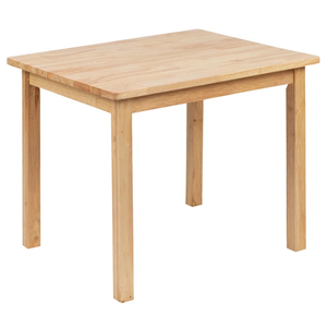Ensemble 3 pièces en bois massif bon marché table et chaises de fête en bois pour enfants pour tout-petits et enfants d'âge préscolaire pour salle de jeux ou cuisine - Product Image 4