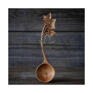 TOP QUALITY 2026 Thick Handle Wooden <b>Spoons</b> For Heavy Dough Mixing And Baking Pure Wood Clean Safe Durable Kitchen Utensil Pk - Product Image 1