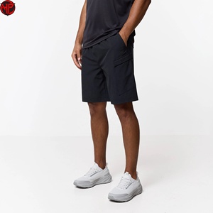 Ensemble de shorts de sport pour homme, écologiques, 100% coton, motif uni numérique, légers, avec cordon de serrage à la taille, pour la course à pied et l'entraînement décontracté - Product Image 3
