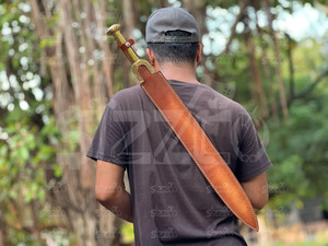 Espada Xiphos Griega de Acero al Carbono Forjada a Mano, Hoja Personalizada, Espada Corta Espartana Hoplita, Lista para la Batalla, Hoja de Fantasía - Product Image 2