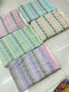 Tela de georgette de primera calidad con bordado de diseño para vestidos, material para prendas de vestir femeninas, proveedor mayorista. - Product Image 6