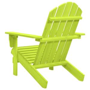 Silla de Jardín Ergonómica Grande en Madera de Abeto Sólido Color Verde - Product Image 4
