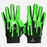 Guantes de Fútbol Americano con Diseño Nuevo y Logotipo de Marca Personalizado para Adultos, con Cierre de Velcro y Cuero de Alta Calidad