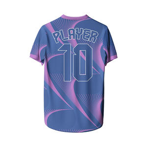 Camisetas de Fútbol para Hombre al por Mayor, de Secado Rápido, Transpirables, 100% Poliéster, con Logotipo Personalizado, Nombres de Equipos y Números Impresos - Product Image 2