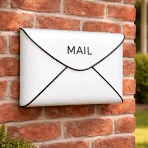 Executive Brushed Bronze & Burner Accent Postbox <b>for</b> Modern Residential Homes Decorative Letter <b>Box</b> - Product Image 6