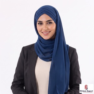 Custom Luxury Chiffon Hijab Scarf Soft <b>Silk</b> Feel <b>Head</b> <b>Wrap</b> Shawl OEM ODM Textile Manufacturer Private Label - Product Image 1