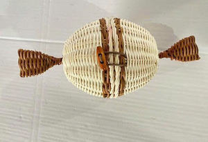 Cestas de Mimbre Natural Hechas a Mano, Cestas Colgantes para Almacenamiento, Sin Recubrimiento, Capacidad de 0.2 kg para Dulces y Chocolates - Product Image 5