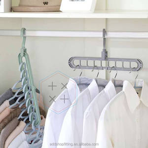 Magic Detachable Flexible Adjustable 9-Slot Injection-Molded Plastic Multifunction Saving Bathroom/<b>Wardrobe</b> Storage Tools - Product Image 2