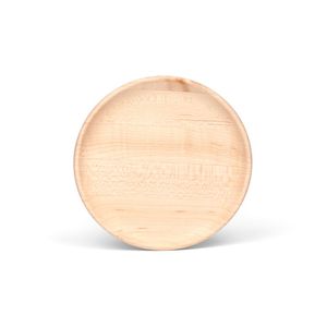 Assiette en bois artisanale pour servir des collations, des fruits et des desserts, assiette rustique naturelle pour la cuisine, le restaurant et la maison - Product Image 1
