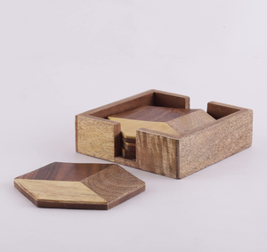 Posavasos de Madera de Primera Calidad, Posavasos de Madera Personalizados al por Mayor, Posavasos de Madera Rústicos Grabados Personalizados - Product Image 5