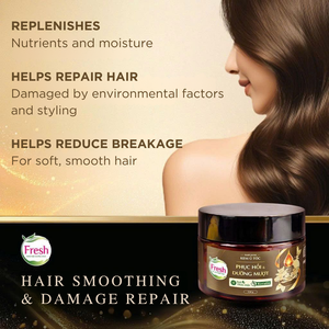 Masque Capillaire Réparateur Lissant 220g – Traitement Capillaire Réparateur Intense pour Cheveux Secs, Abîmés et Frisés – Masque Nourrissant pour Salon et Soin à Domicile - Product Image 3