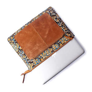 Housse pour ordinateur portable en cuir véritable, motif personnalisé, logo sur mesure, sacoche pour ordinateur portable de voyage d'affaires - Product Image 4