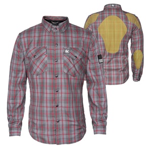 เสื้อเชิ้ตผ้าฟลานเนลป้องกันรอยยับสำหรับขับขี่มอเตอร์ไซค์ ดีไซน์พิเศษ คุณภาพพรีเมียม ปี 2026 สำหรับผู้ชาย ผ้าฝ้าย 100% ปกคอเสื้อแบบพับ ลายสก็อต - Product Image 1