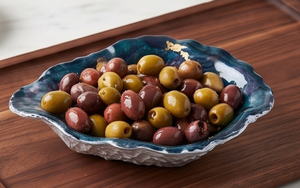 Cuenco decorativo de metal con diseño artístico de concha de ostra natural profunda para un ambiente de lujo en el hogar, un impresionante adorno para la mesa. - Product Image 6