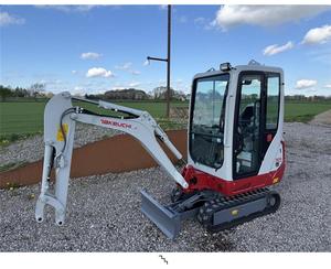Used Takeuchi TB235 Compact <b>Excavator</b> Crawler Digger 6 Ton Hydraulic Excavation <b>Machine</b> for Construction - Product Image 1