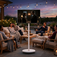 Outdoor Patio Entertainment TV 24/27/32 Inch Portable Smart Touch Screen Monitor Movable Stand Battery Display LCD Kiosk