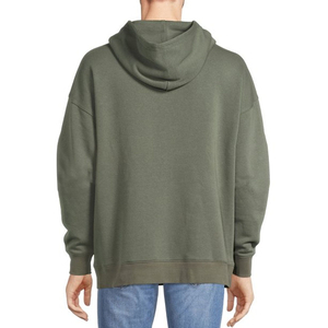 Men's Fleece Polyester/Cotton Casual Regular Fit Front Customized Logo Printing Pullover <b>Hoodie</b> Breathable Quick Dry Winter - Product Image 3