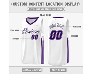 Camiseta de baloncesto ligera de poliéster 100% de calidad superior, camiseta de secado rápido de talla grande, Impresión de logotipo personalizado, transpirable sólido - Product Image 2