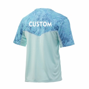 Maillot de pêche personnalisé par sublimation, performance sublimée, protection UV 50+, t-shirt en polyester à manches courtes, chemises de pêche - Product Image 3