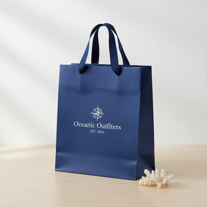 Sacs en papier laminé blancs écologiques de luxe Coach avec marquage personnalisé pour la promotion de la mode, du commerce de détail et des supermarchés - Product Image 4