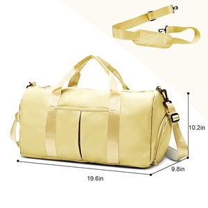 OARH INT INDUSTRY กระเป๋าเดินทางยิม กระเป๋าเดินทาง 30-40L 600D ผ้าใบสีเบจ กระเป๋าสะพายไหล่หลายช่อง กระเป๋ากีฬา - Product Image 4