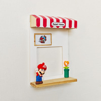 Jolie coque de protection pour interrupteur Mario, cadre de protection d'interrupteur en acrylique, décoration murale pour entrée