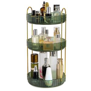 "3 Tier <b>Rotating</b> Makeup Organizer 360 Spinning 55LBS Load Capacity 55L Storage 3-Tier <b>Shelves</b> for Cosmetics Perfumes Lotion" - Product Image 5