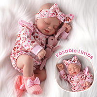 Muñecas Bebé Reborn Realistas Babeside Eli de 17 Pulgadas, Muñeca Bebé Recién Nacida Realista, Hecha a Mano