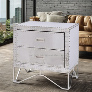 Table d'appoint en acier poli Viscount - Product Image 4