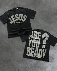 Camiseta Deportiva Casual de Manga Corta 100% Algodón para Hombre, Estilo Urbano para Parejas, Primavera/Verano - Product Image 4