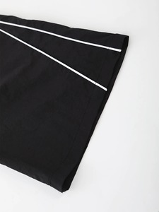 Men's Black & White Line <b>Drawstring</b> Straight Leg Casual Pants Spring Autumn Loose Cargo Style <b>Trousers</b> - Product Image 4