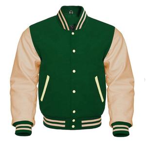 Chaqueta Bomber Varsity Unisex para Hombre, Personalizada con Botones y Letras Bordadas, Transpirable, Diseño Casual de Béisbol, para Invierno, con Cuero y Peluche - Product Image 2