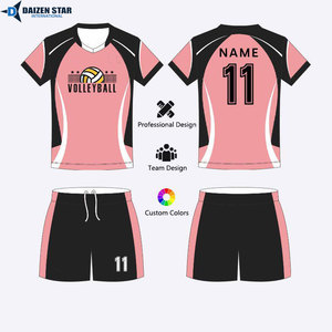 OEM Volleyball Uniforms Men Women Custom Printed Team Jersey Set Moisture Wicking Sportswear - Product Image 2