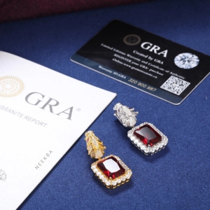 Colgante de Cabeza de Dragón Imponente - Colgante de Plata 925 con Moissanita, Colgante Central Grande con Circonita Roja 5A, Joyería con Piedras Engastadas a Mano - Product Image 5