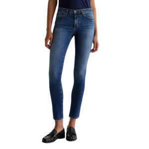 Pantalons en jean bleu classique personnalisés à taille haute pour femmes, jeans droits à taille basse pour l'été, prix de gros - Product Image 1