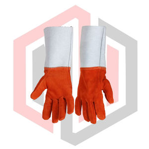 ถุงมือเชื่อมทนความร้อนสูง ป้องกันเต็มแขน ทนไฟ เสริมใยพารา-อะรามิด คาร์บอนไฟเบอร์ หนา 7 มม. ถุงมือนิรภัย - Product Image 5